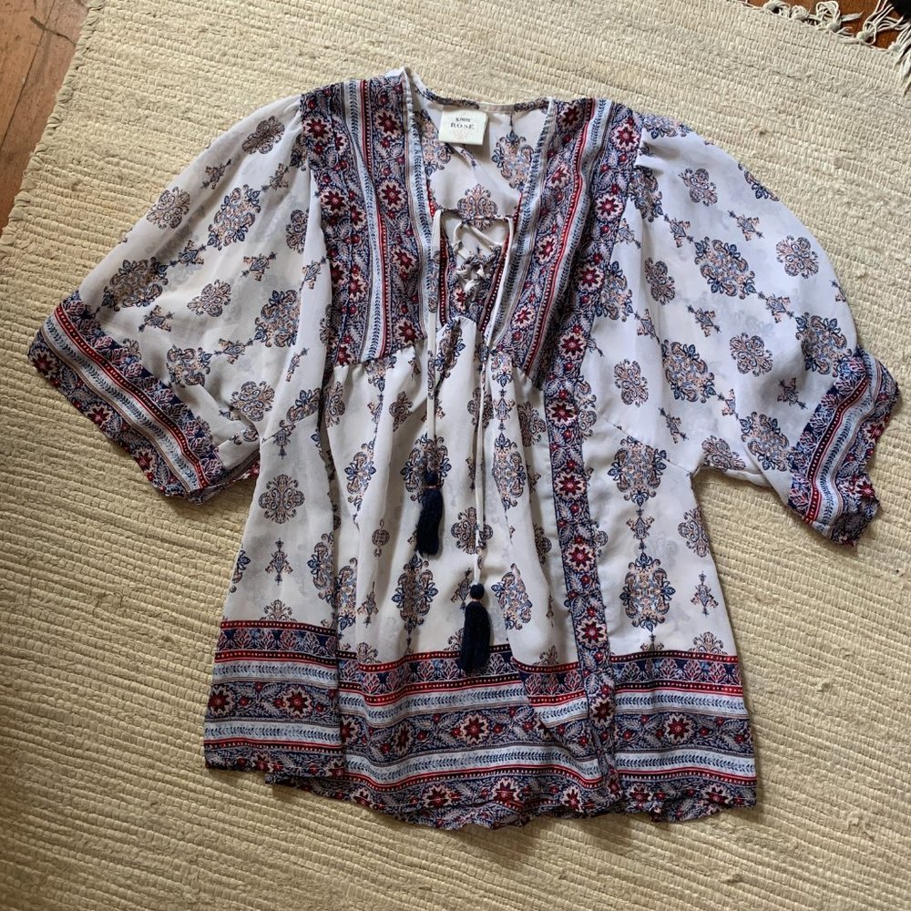 Boho Flowy Top Patterned Light
